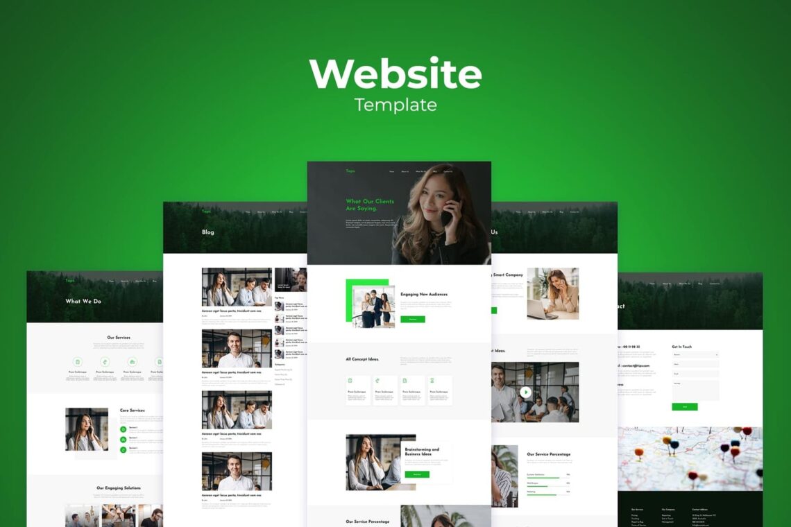300 website template and element 1 Website Template – Smart Business Solution