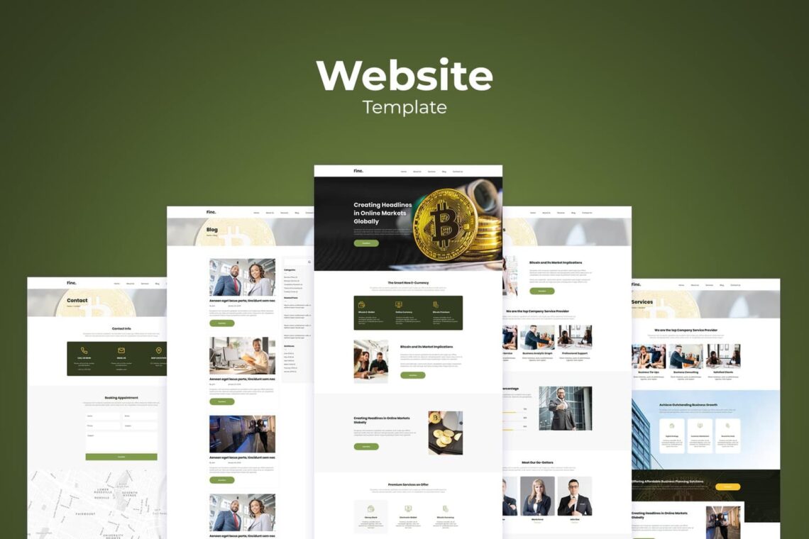 how to personalize the website design templates and the advantages 1 Website Template – Digital Money Market