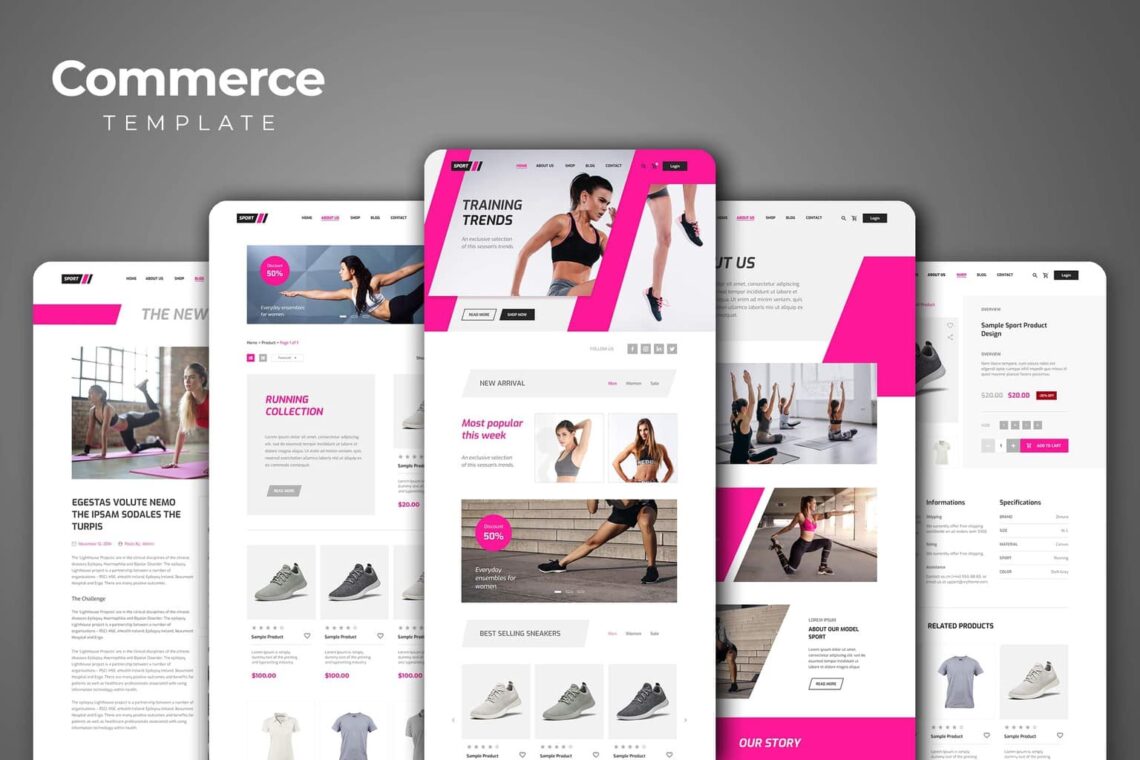 how to personalize the website design templates and the advantages 8 Web Commerce – Fitness Training Trends