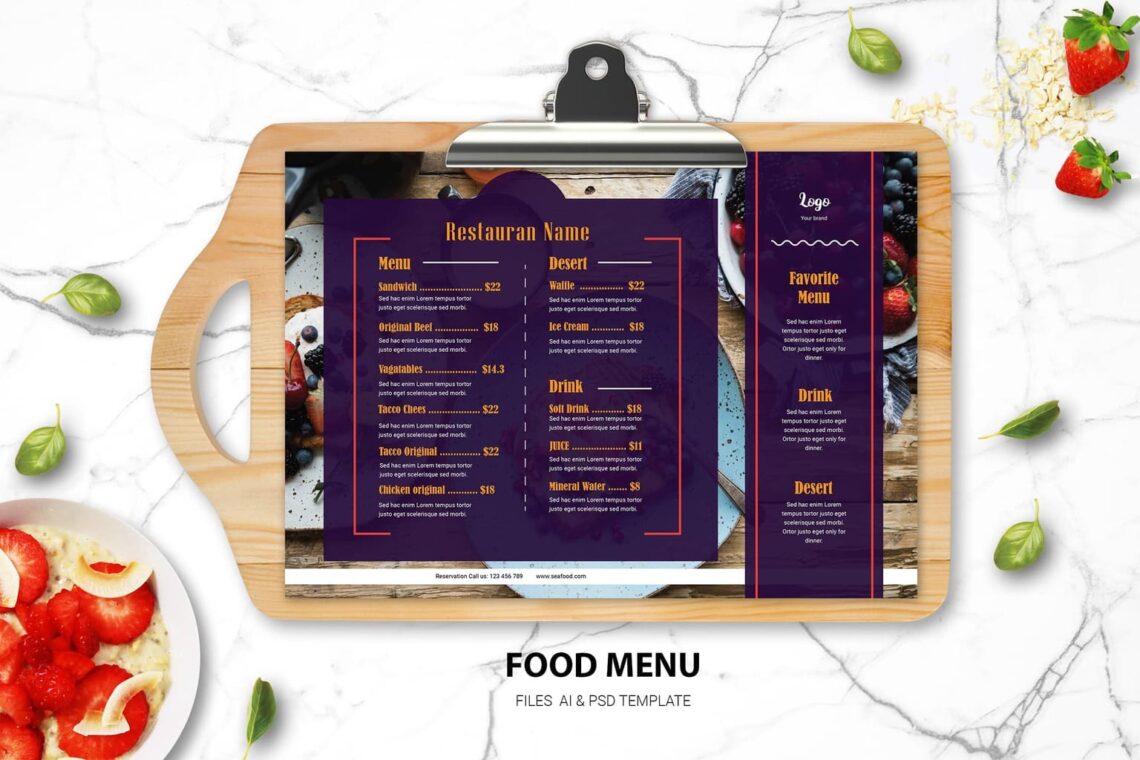 you want to start cafe or restaurant and need attractive food menu design template read this 3