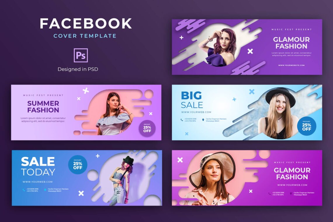 Facebook Cover - Glamour Fashion Sale