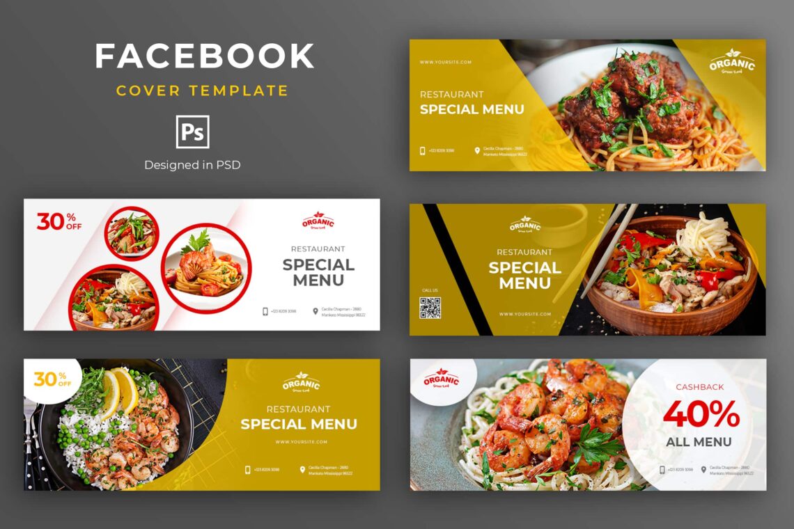 Facebook Cover Restaurant Special Menu