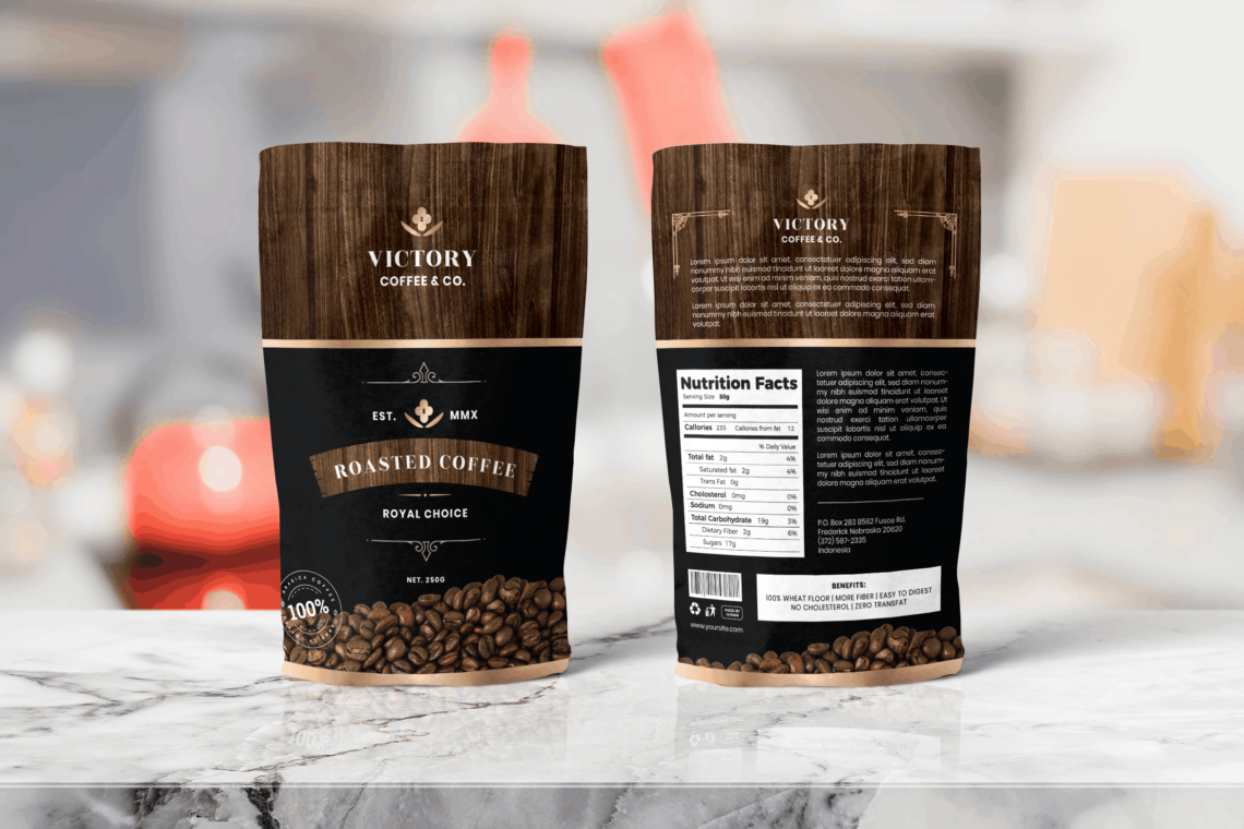 Packaging Template Roasted Coffee