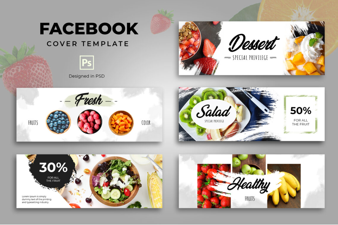 Facebook Cover - Dessert Healthy Resto