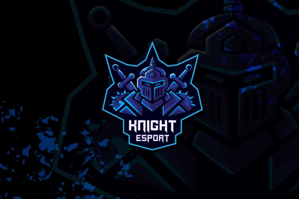 esport logo – blue knight