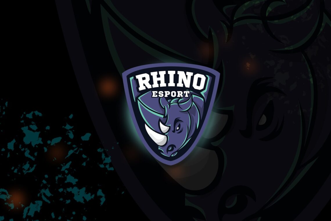 esport logo – fierce rhino