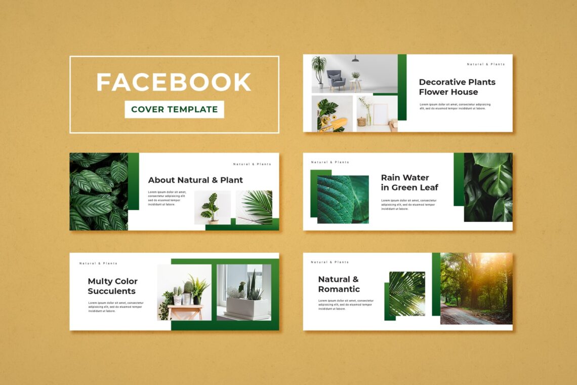 facebook cover decorative flower house