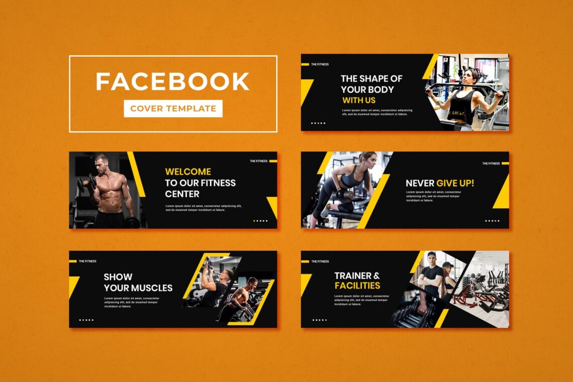 facebook cover trainer fitness center
