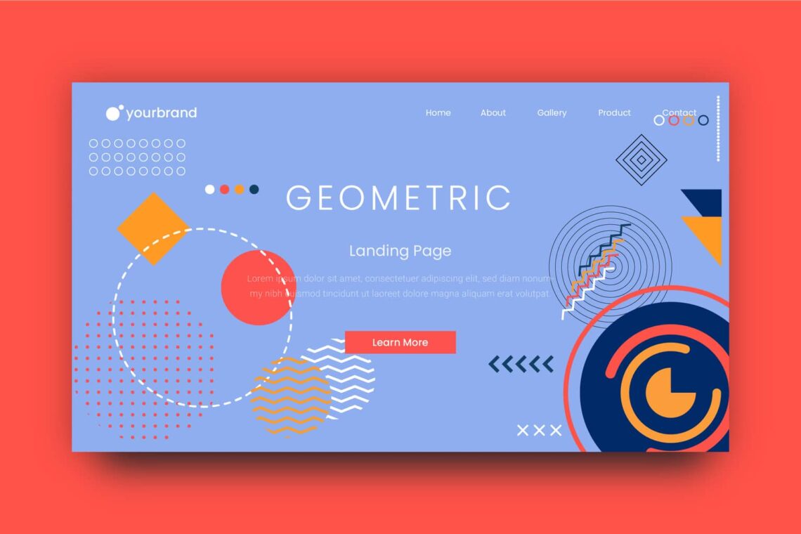 abstract background colorful flat shape