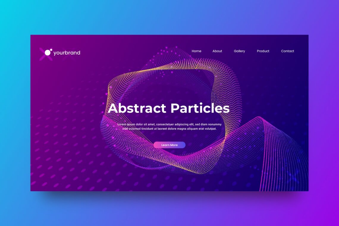 abstract background colorful particles