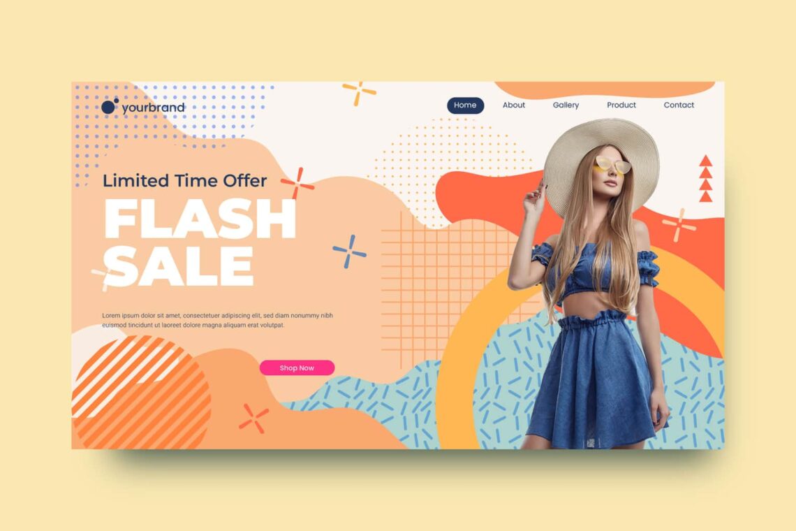 abstract background fashion sale offer