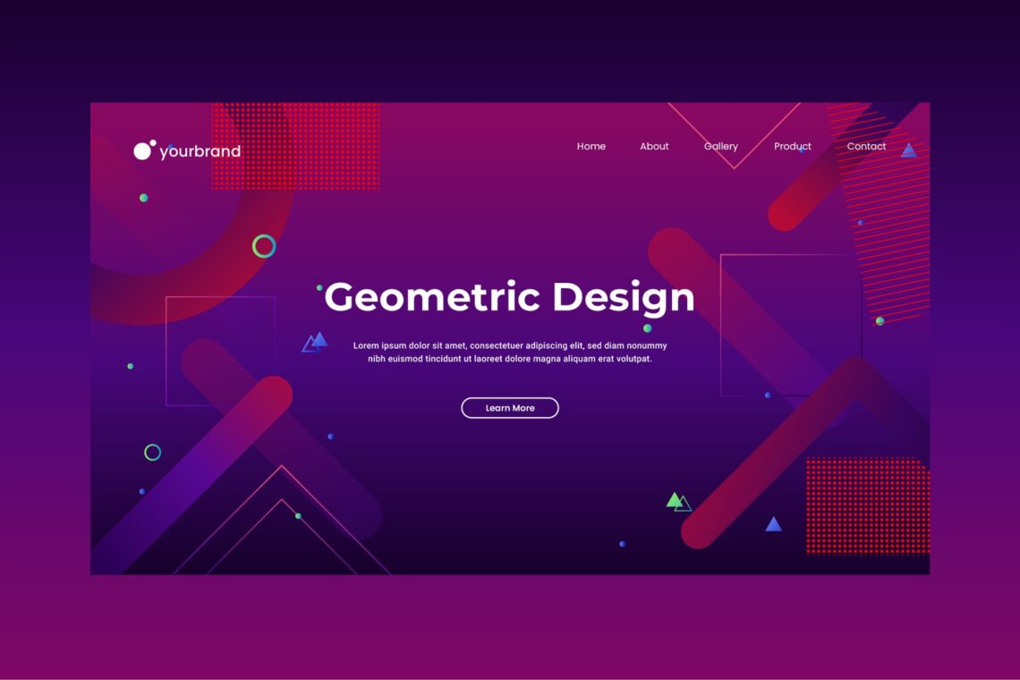 abstract background geometric 80s style 4
