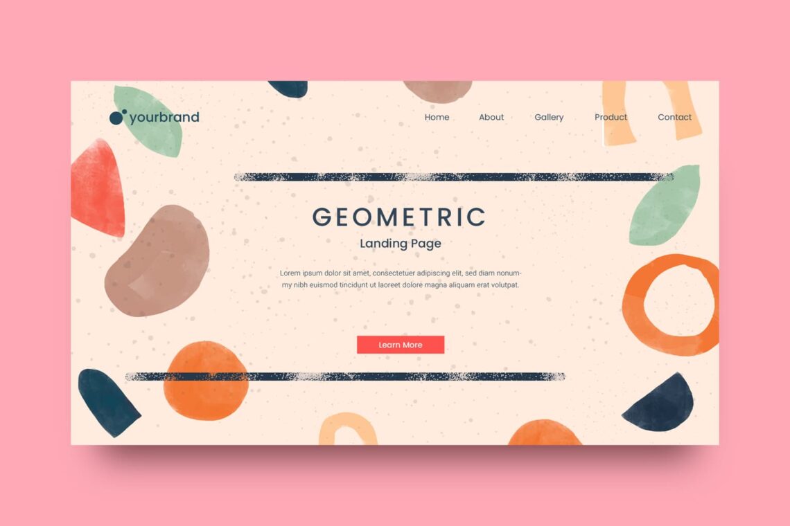 abstract background handmade geometric themes