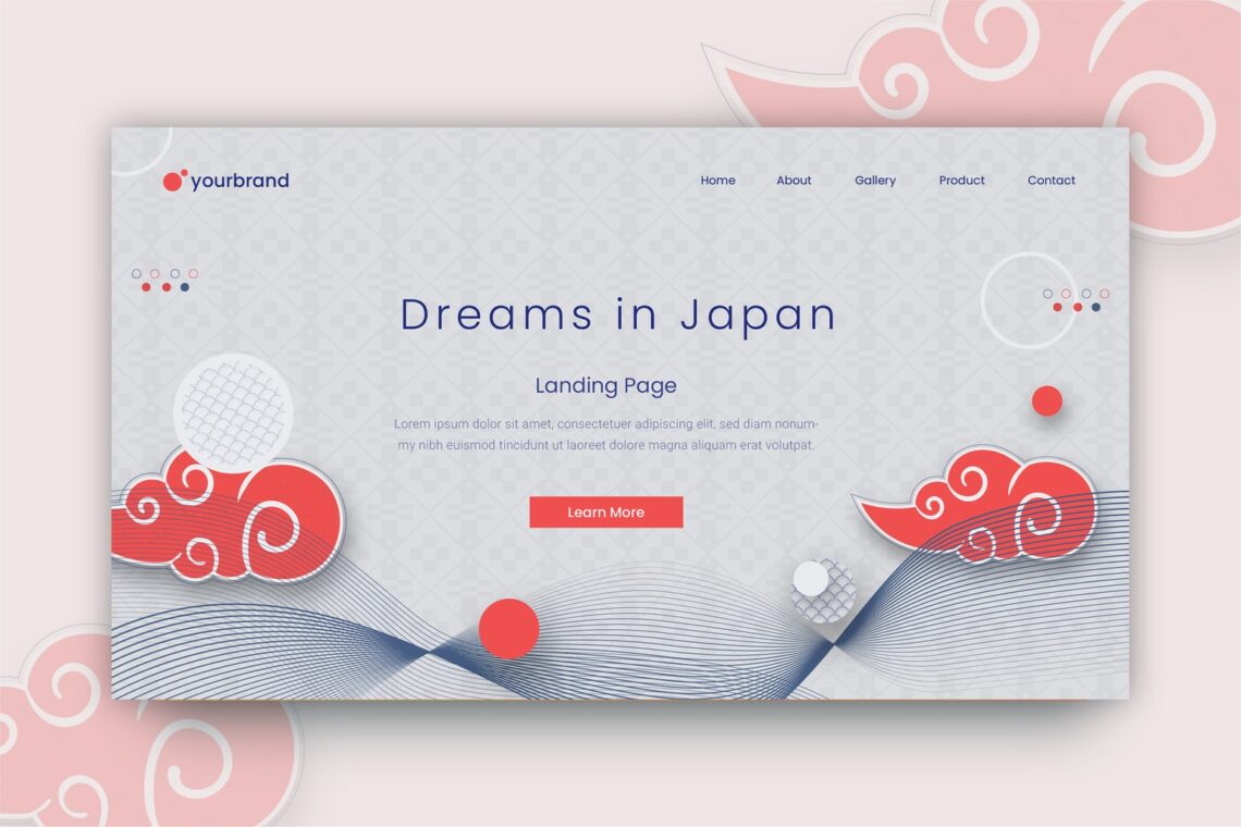 abstract background japanese minimalist style