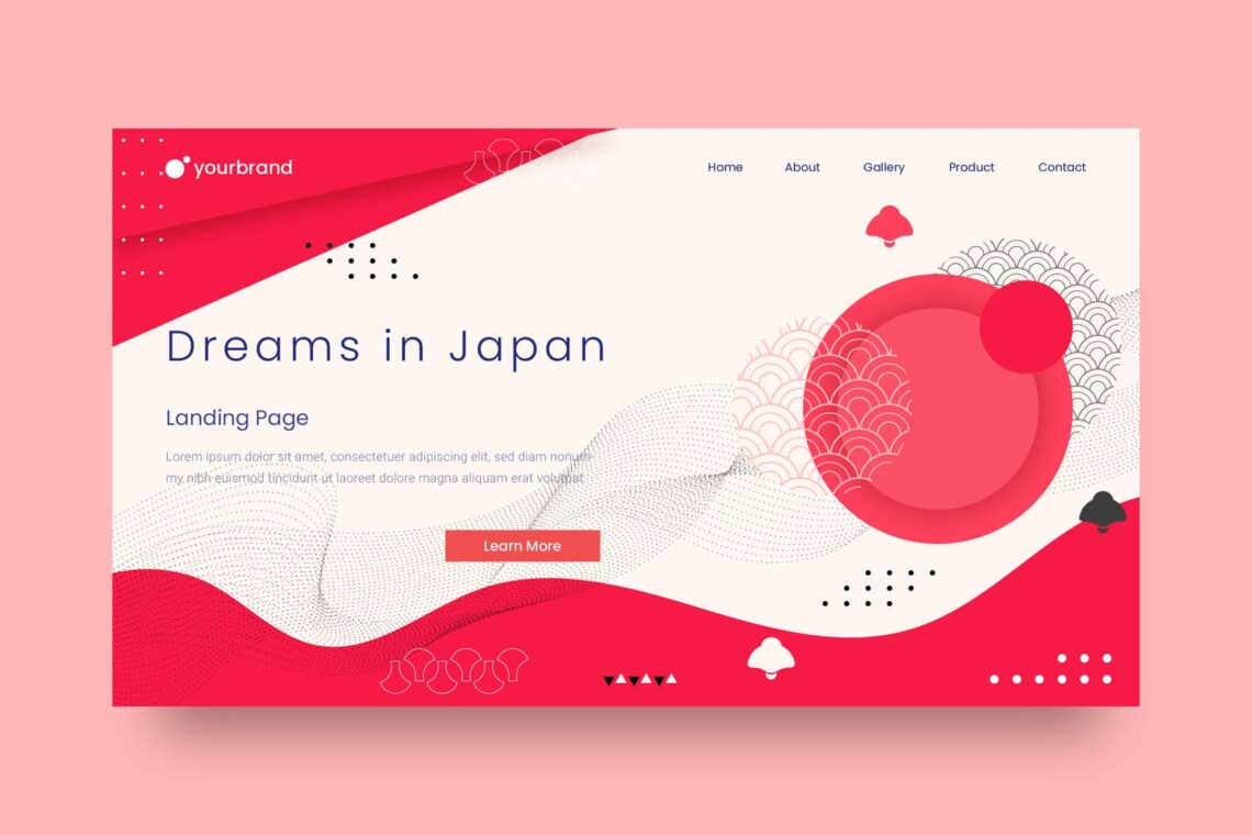 abstract background japanese style theme