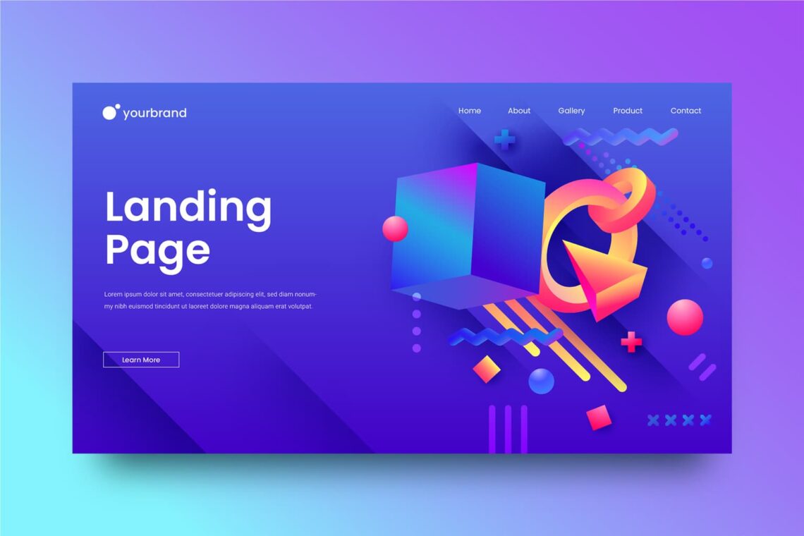 abstract background modern 3d elements