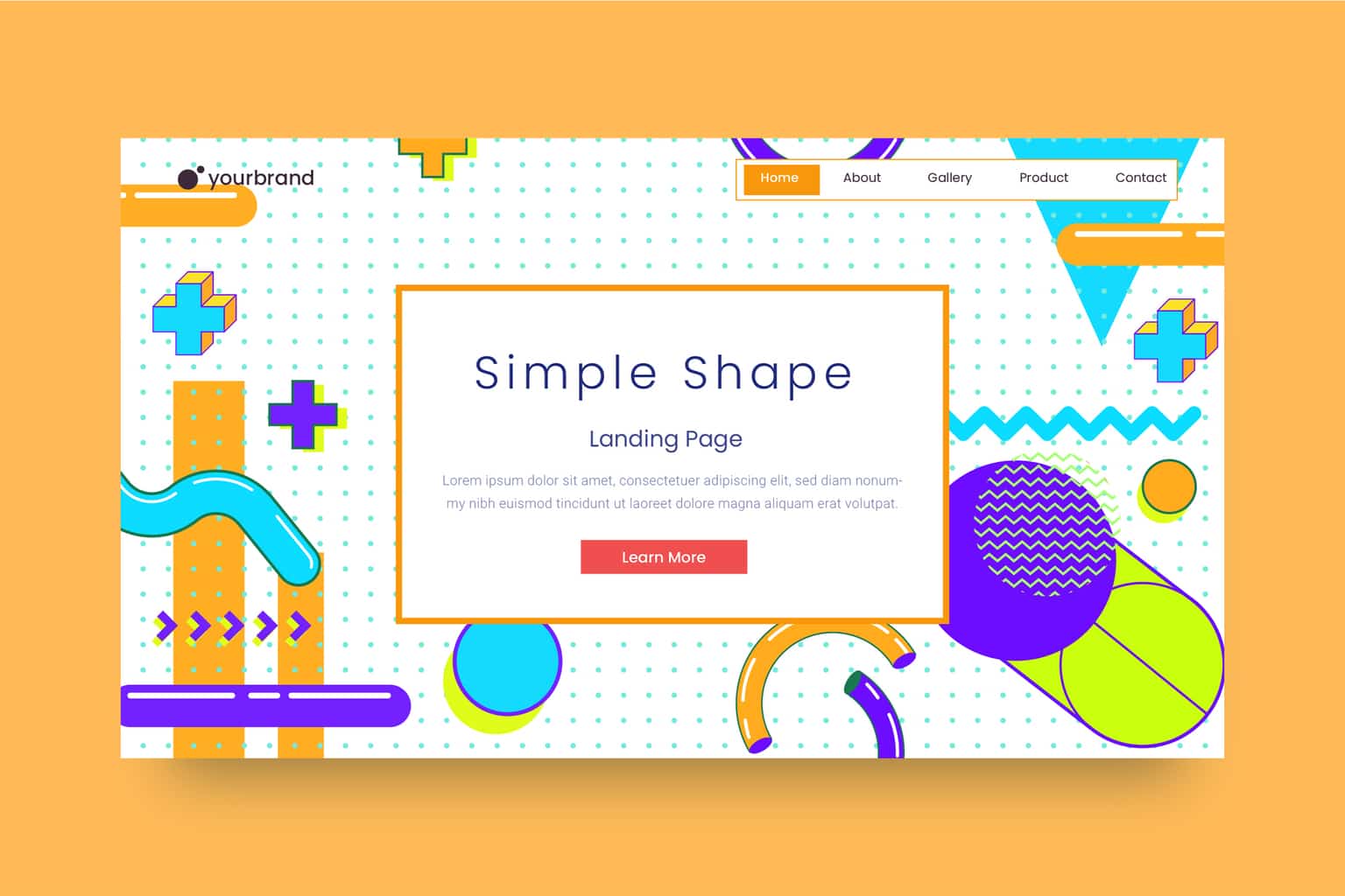 abstract background multicolored geometric shapes