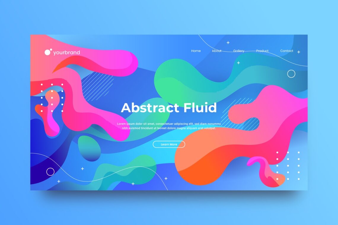 abstract background the concept of colorful fluid