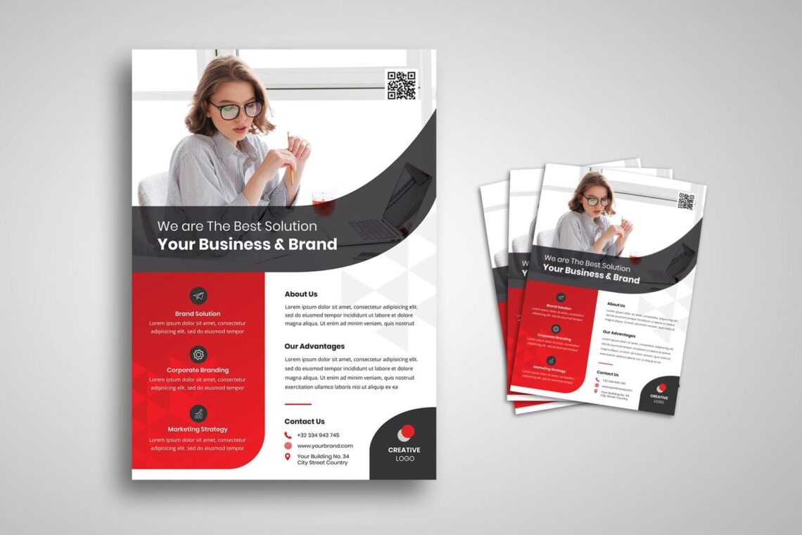 flyer creative business brand solution 1