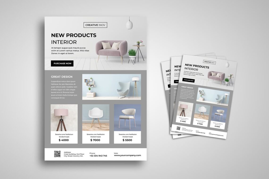 flyer creative interior design