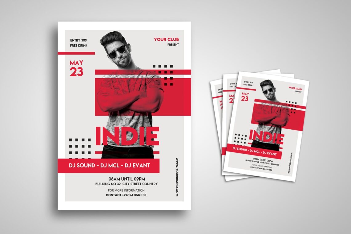 flyer dj music indie