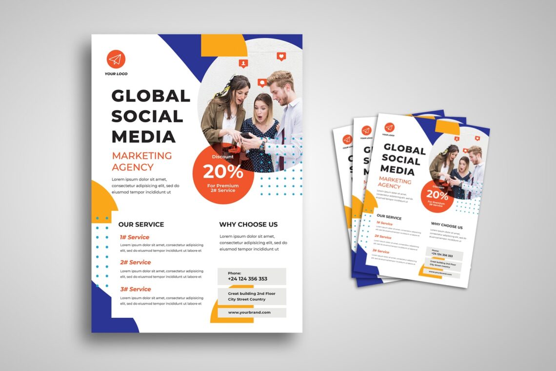 flyer social media strategy organizer