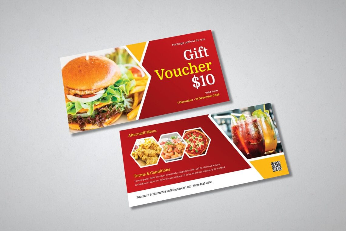 gift card voucher delicious discount food