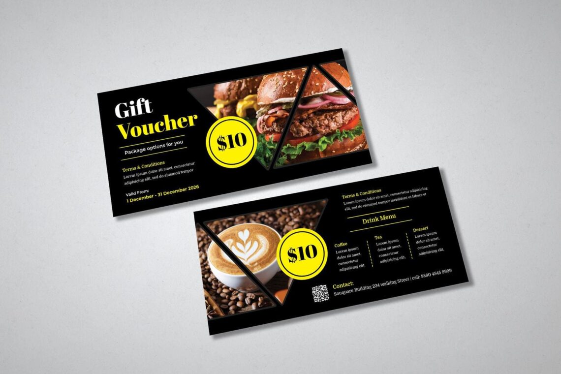 gift card voucher general food drinks