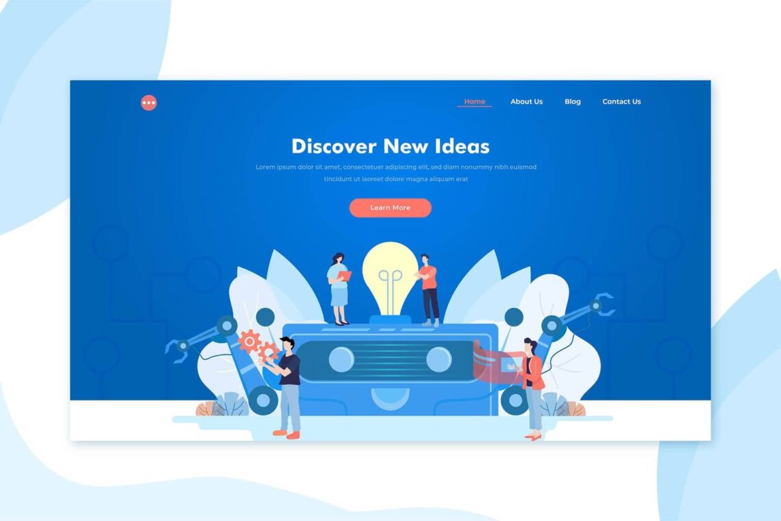 illustration landing pages discover creative ideas