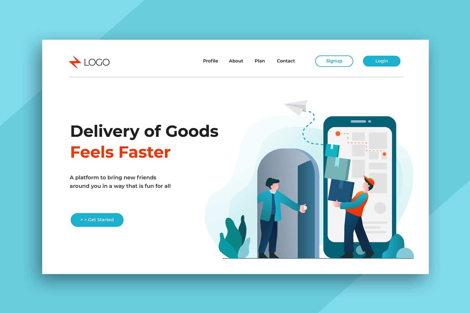 illustration landing pages faster service delivery