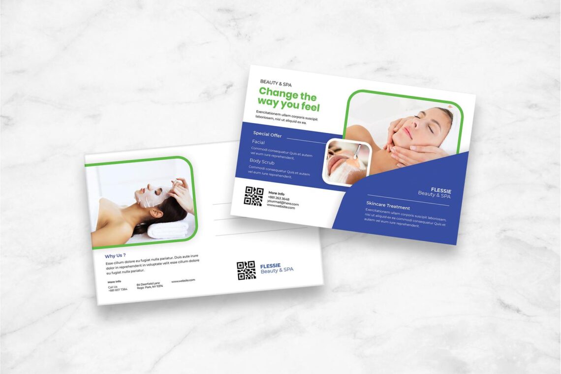 postcard beauty spa treatment