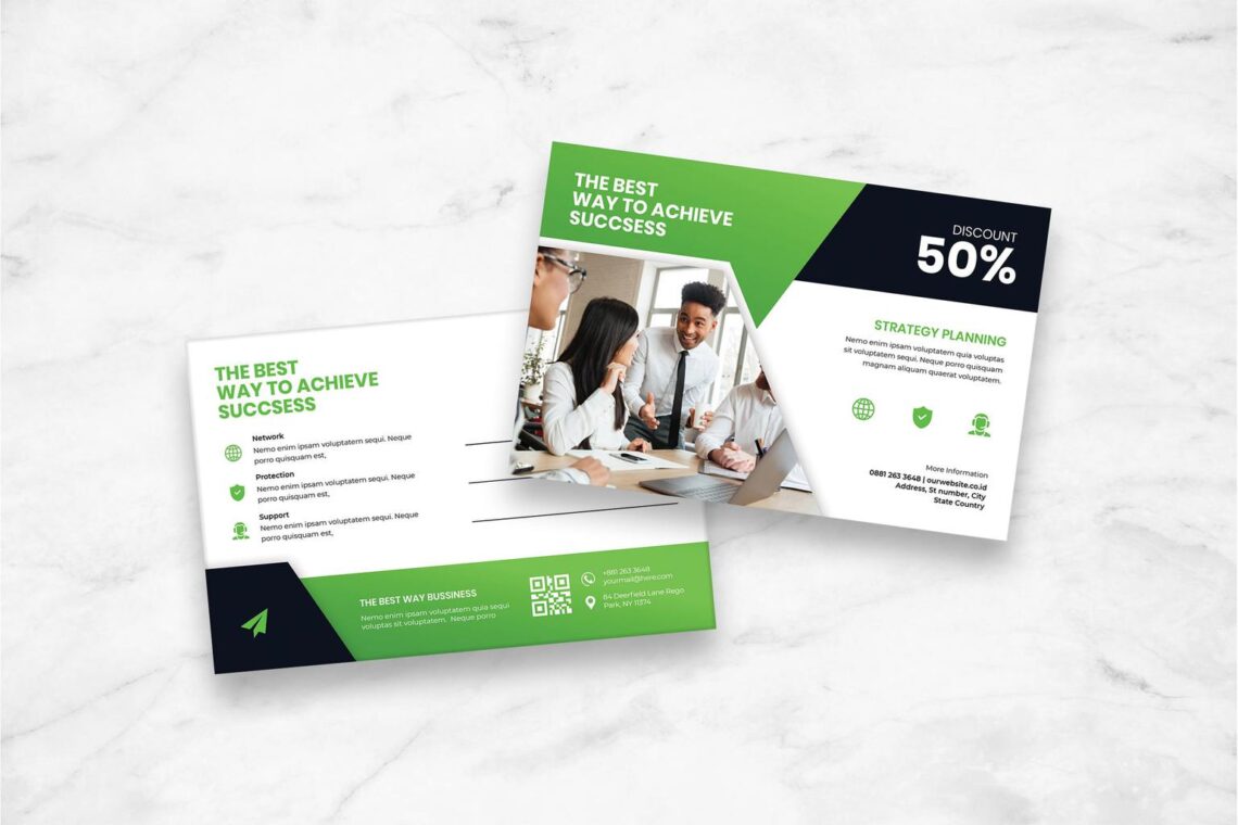 postcard corporate planning strategy 1