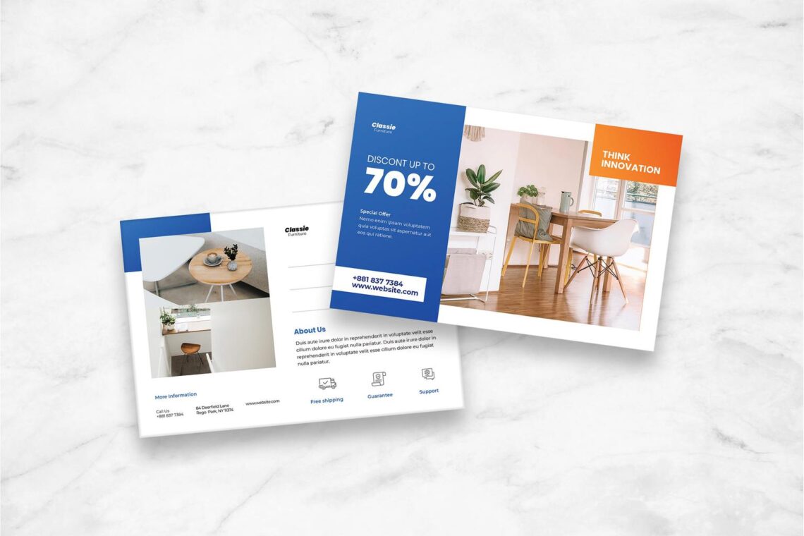 postcard minimalist property style